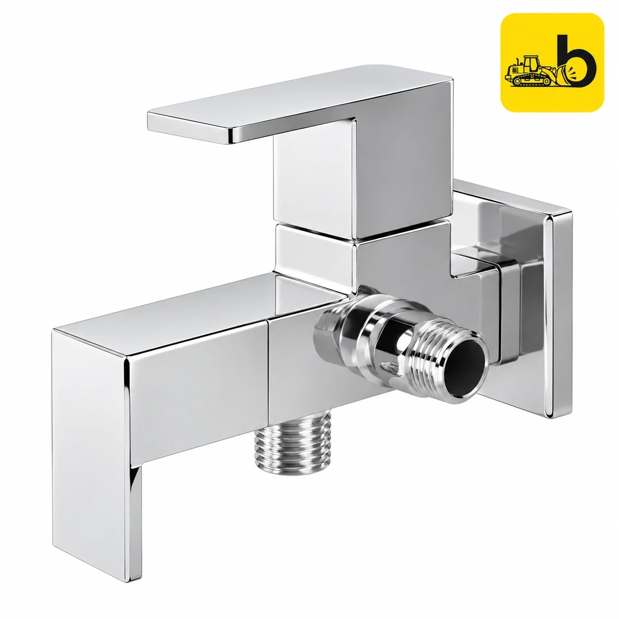 Johnson Bathware Deniz 2 in 1 Angle Cock - T6112CB - Chrome