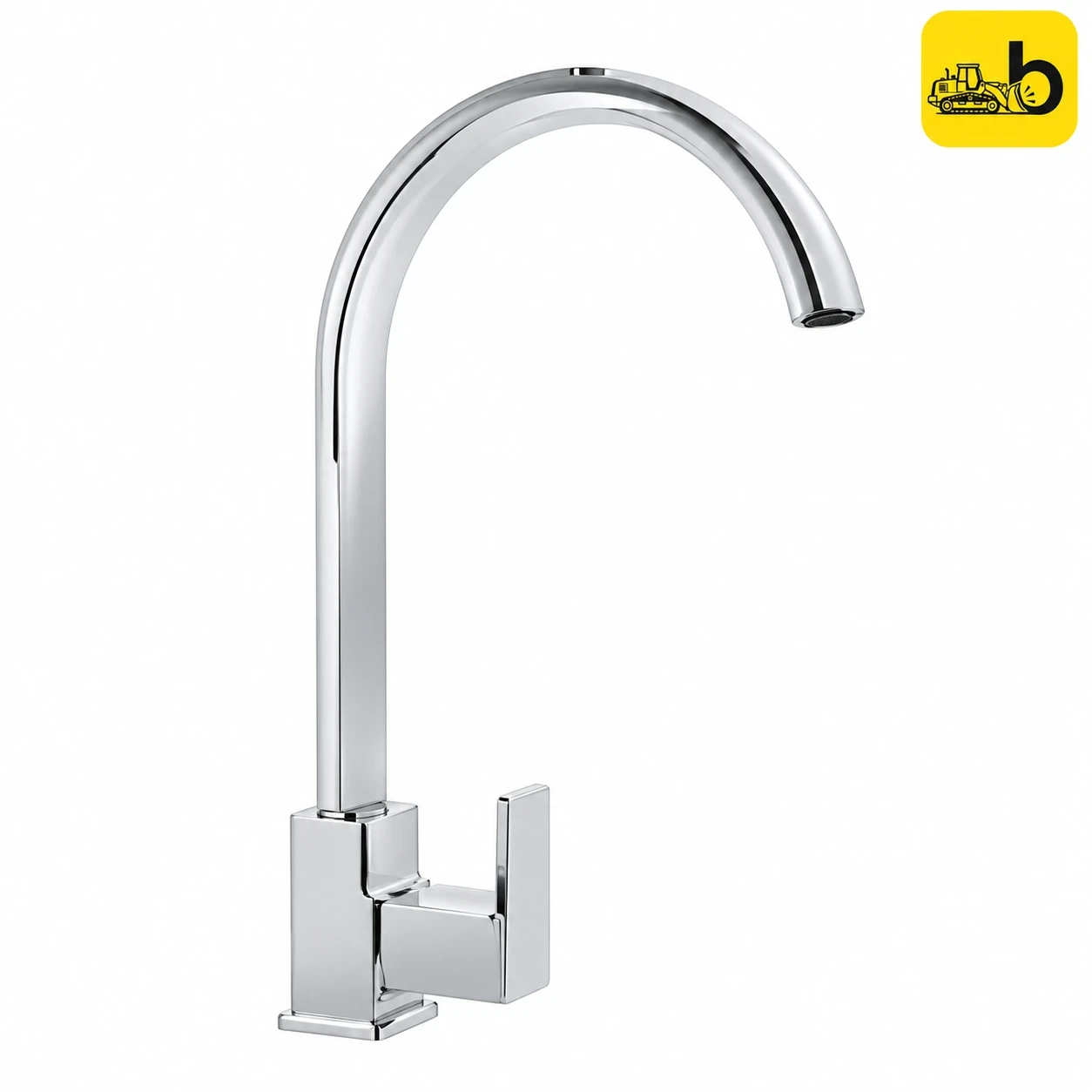 Johnson Bathware Deniz Floor Mounted Gooseneck Sink Cock - T61106C - Chrome