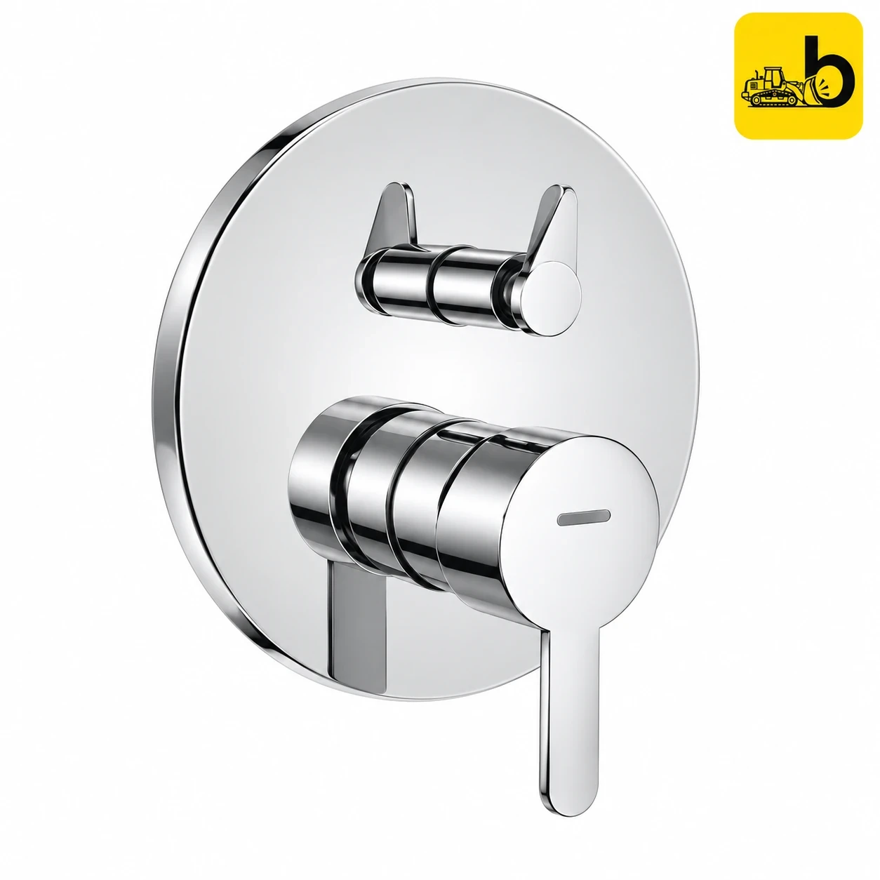Johnson Bathware Doris Nxt 3 Inlet Slcd Upper Trims - T8339C - Chrome
