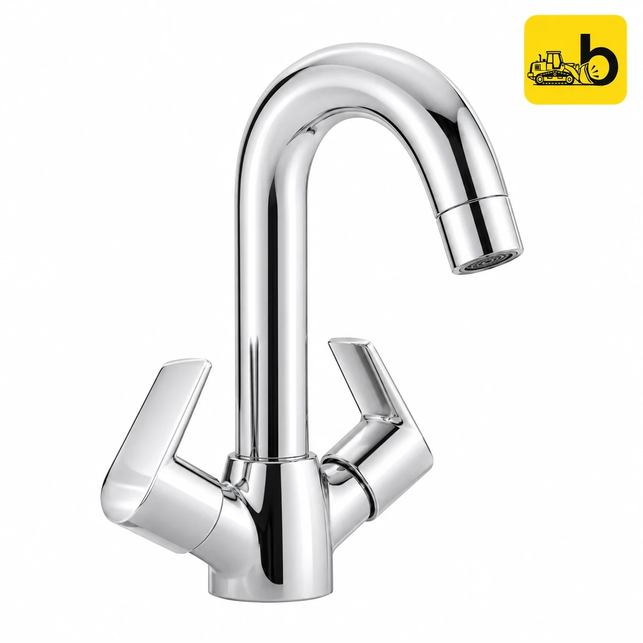 Johnson Bathware Viva Center Hole Basin Mixer - T4817C - Chrome