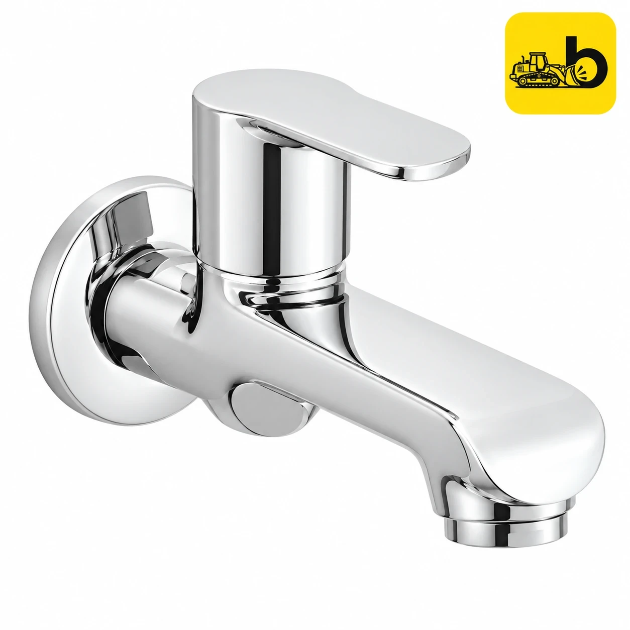 Johnson Bathware Viva Long Nose Bib Cock - T4806C - Chrome