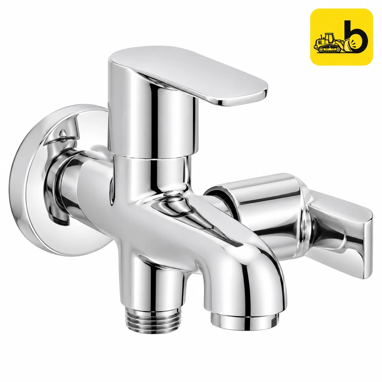 Johnson Bathware Viva 2 in 1 Bib Cock - T4808C - Chrome
