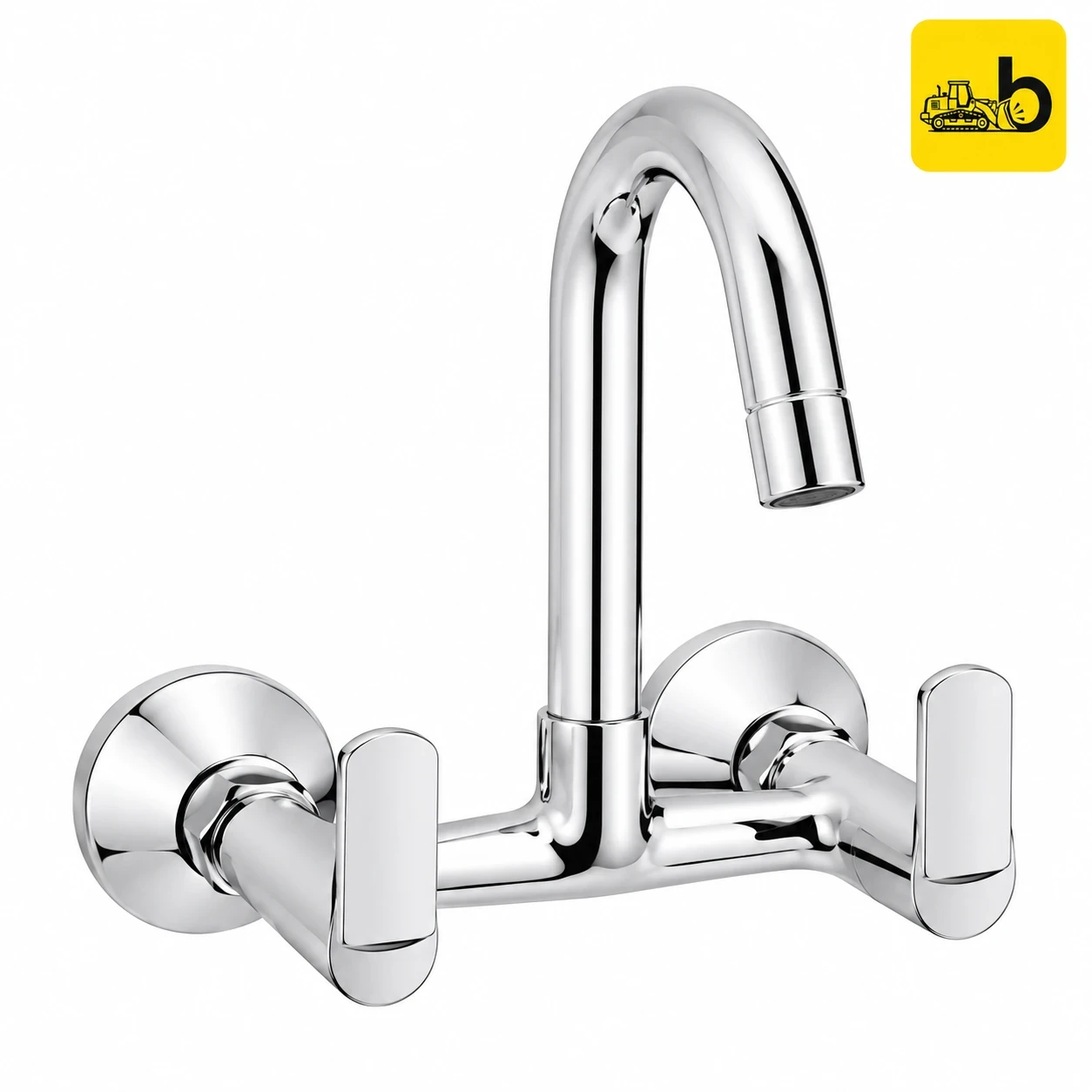 Johnson Bathware Viva Wall Mounted Sink Mixer - T4820C - Chrome