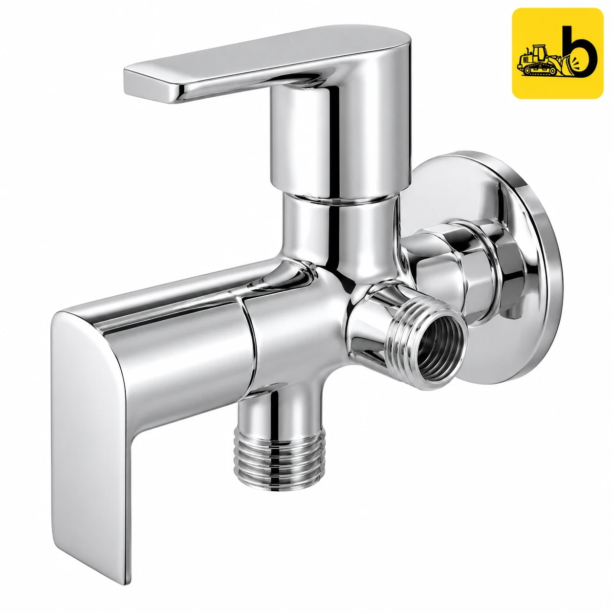 Johnson Bathware Viva 2 in 1 Angle Cock - T4812C - Chrome