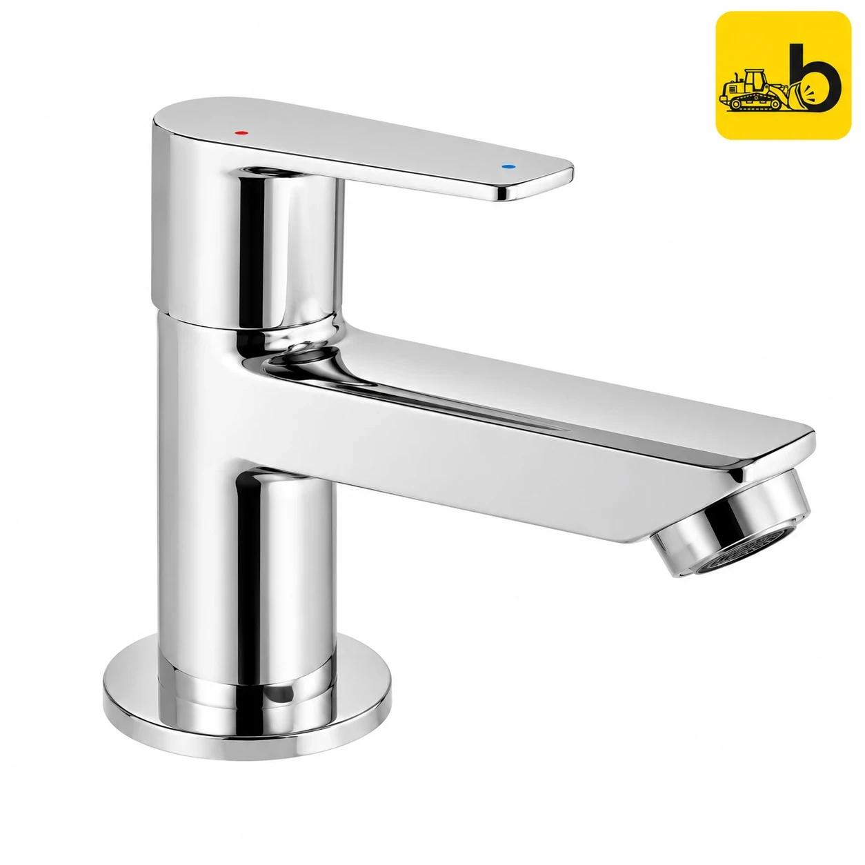 Johnson Bathware Sparo Long Nose Pillar Cock - T8203CB - Chrome