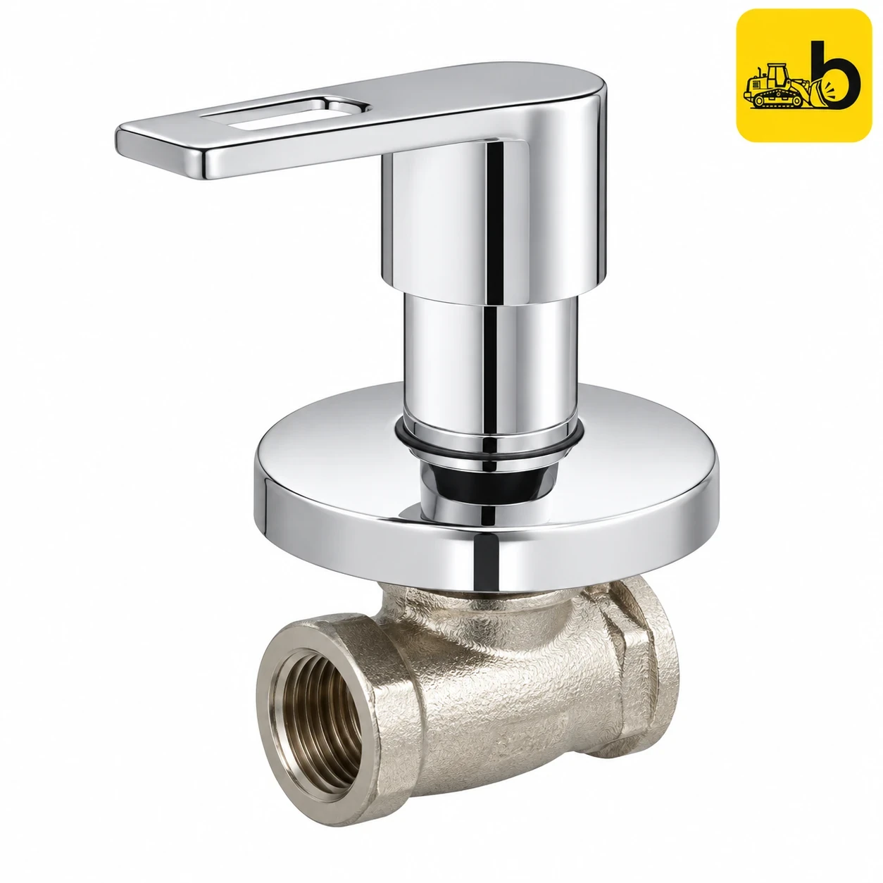 Johnson Bathware Sparo Concealed Stop Cock with Body 15mm - T8213CB - Chrome