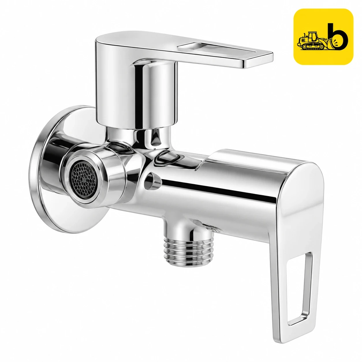 Johnson Bathware Sparo 2 in 1 Angle Cock - T8212CB - Chrome