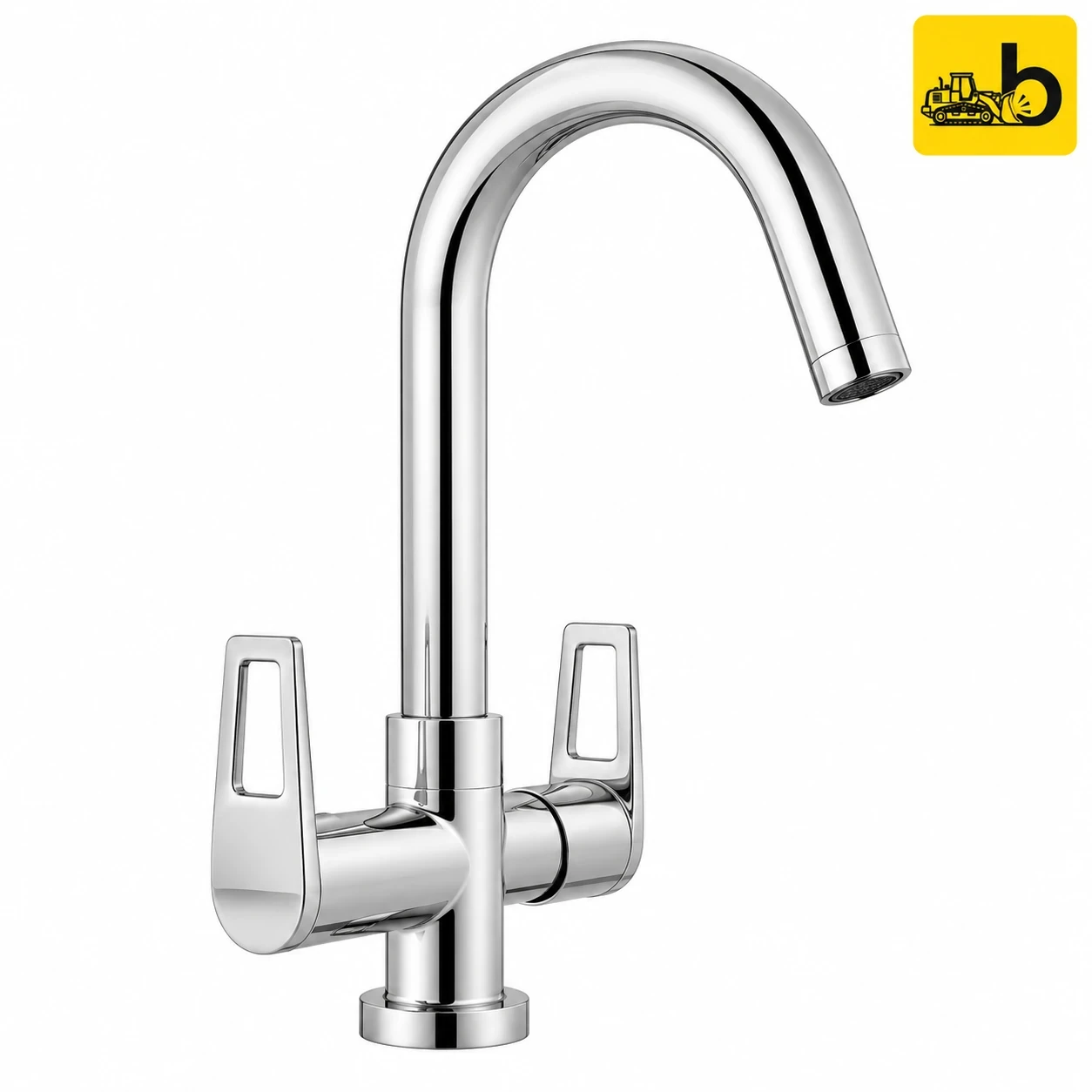 Johnson Bathware Sparo Floor Mounted Sink Mixer with Swivel Spout - T8265CB - Chrome