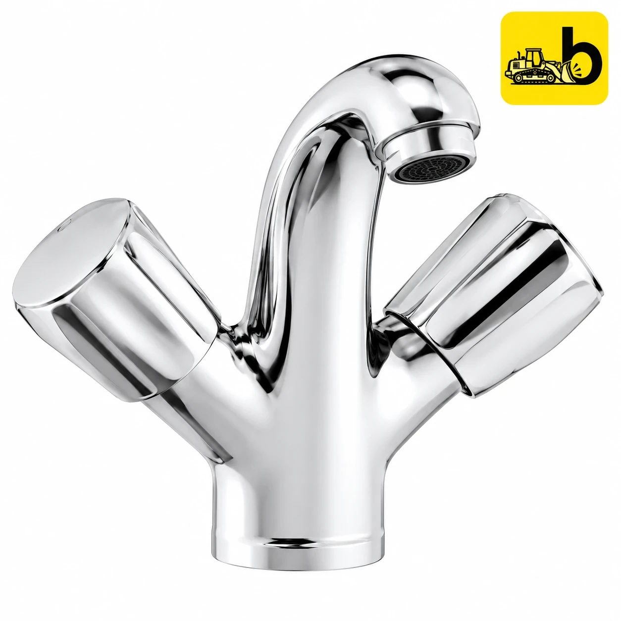 Johnson Bathware Nexa Center Hole Basin Mixer - T4917C - Chrome