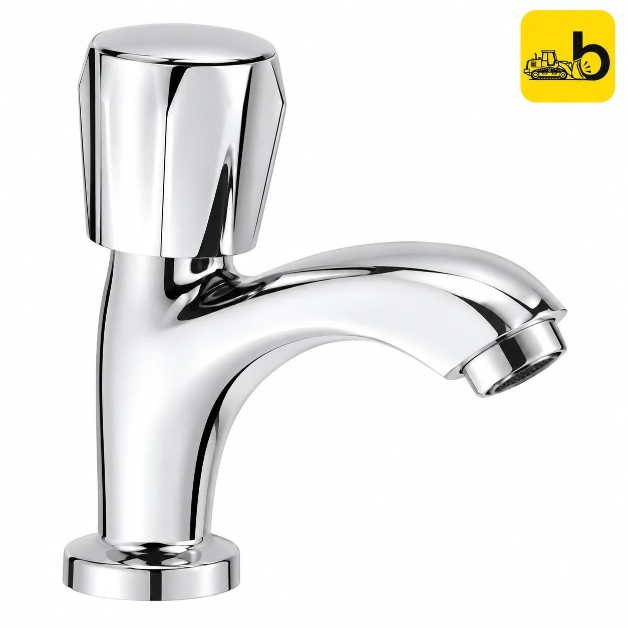 Johnson Bathware Nexa Long Nose Pillar Cock - T4903C - Chrome