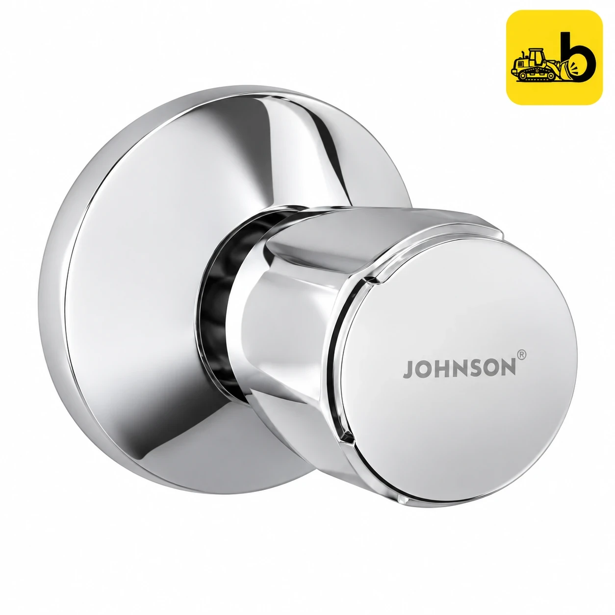 Johnson Bathware Nexa Concealed Stop Cock Exposed Part - T4977C - Chrome