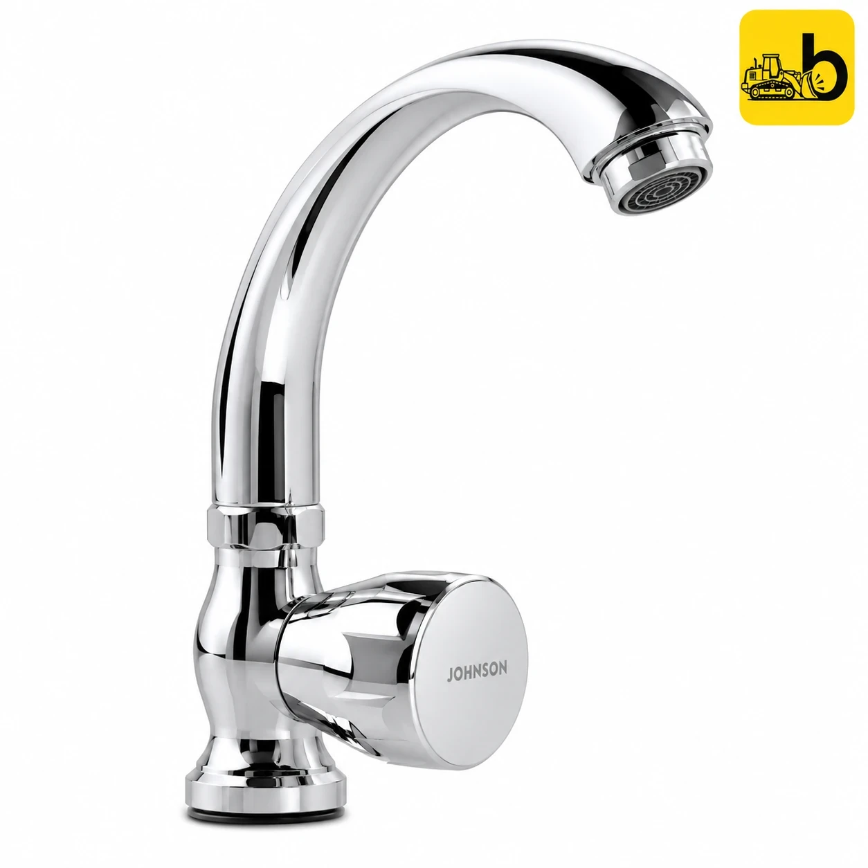 Johnson Bathware Nexa Floor Mounted Sink Cock with Swivel Spout - T4919C - Chrome