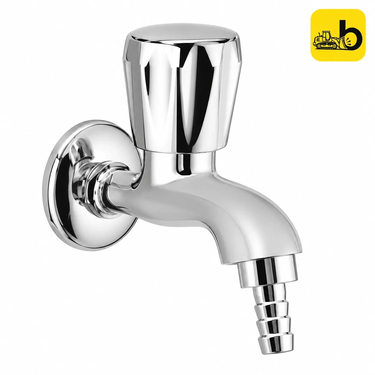Johnson Bathware Nexa Bib Cock with Nozzle - T4909C - Chrome