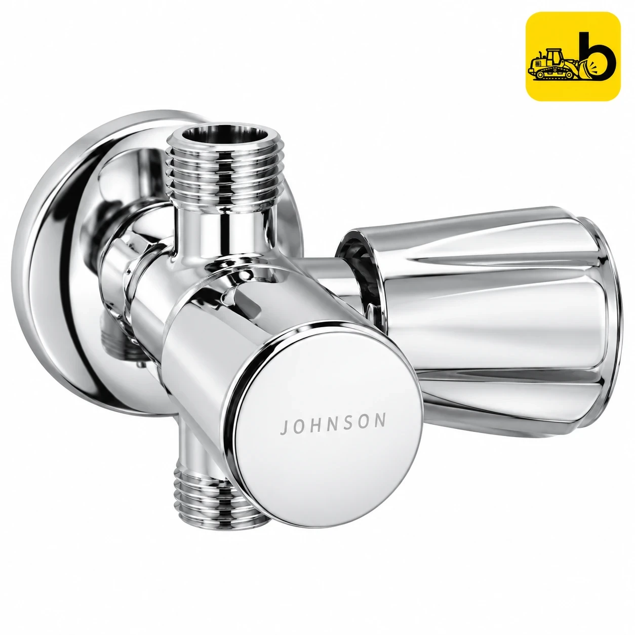 Johnson Bathware Nexa 2 in 1 Angle Cock - T4912C - Chrome