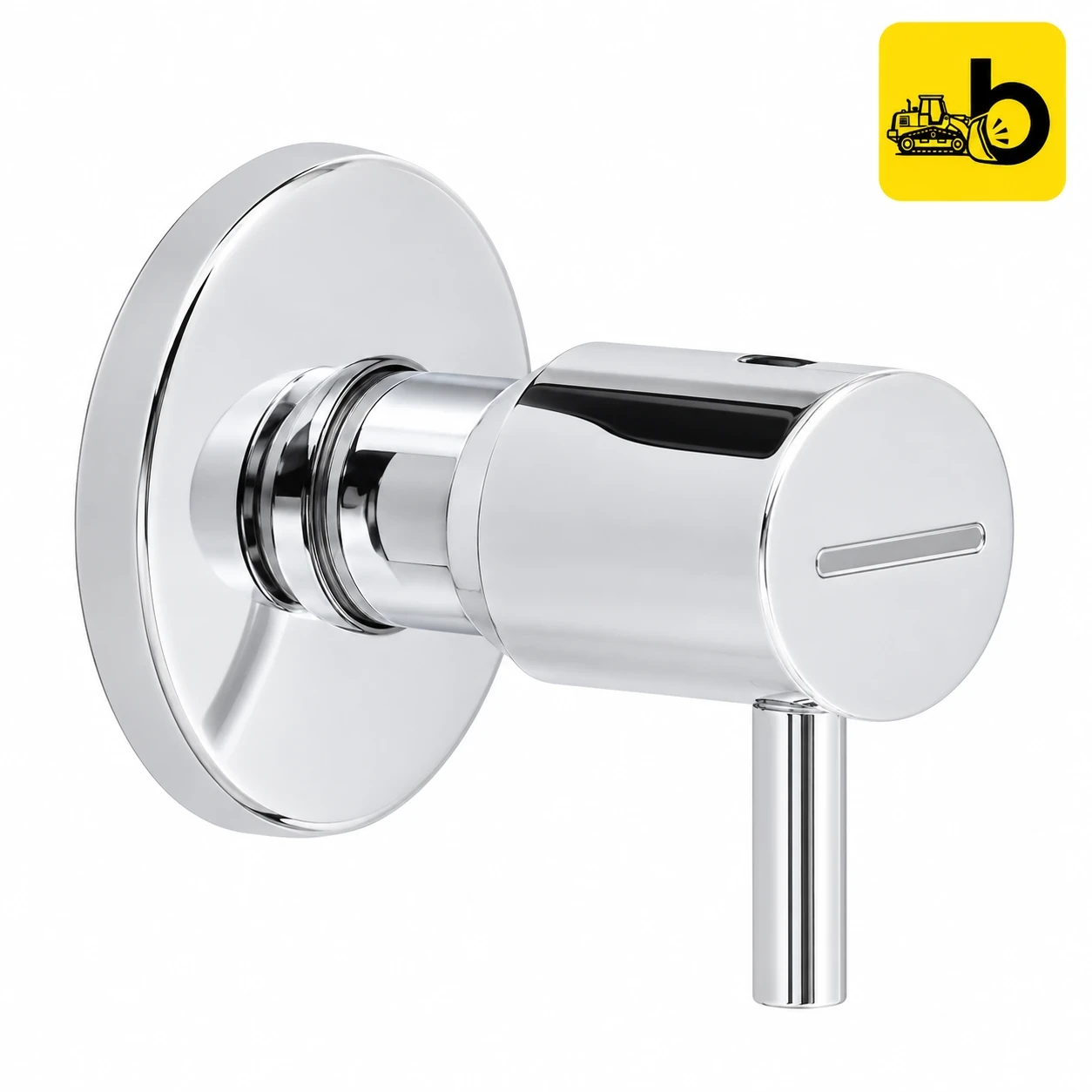 Johnson Bathware Ruby Concealed Stop Cock with Body 15mm - T2913C - Chrome