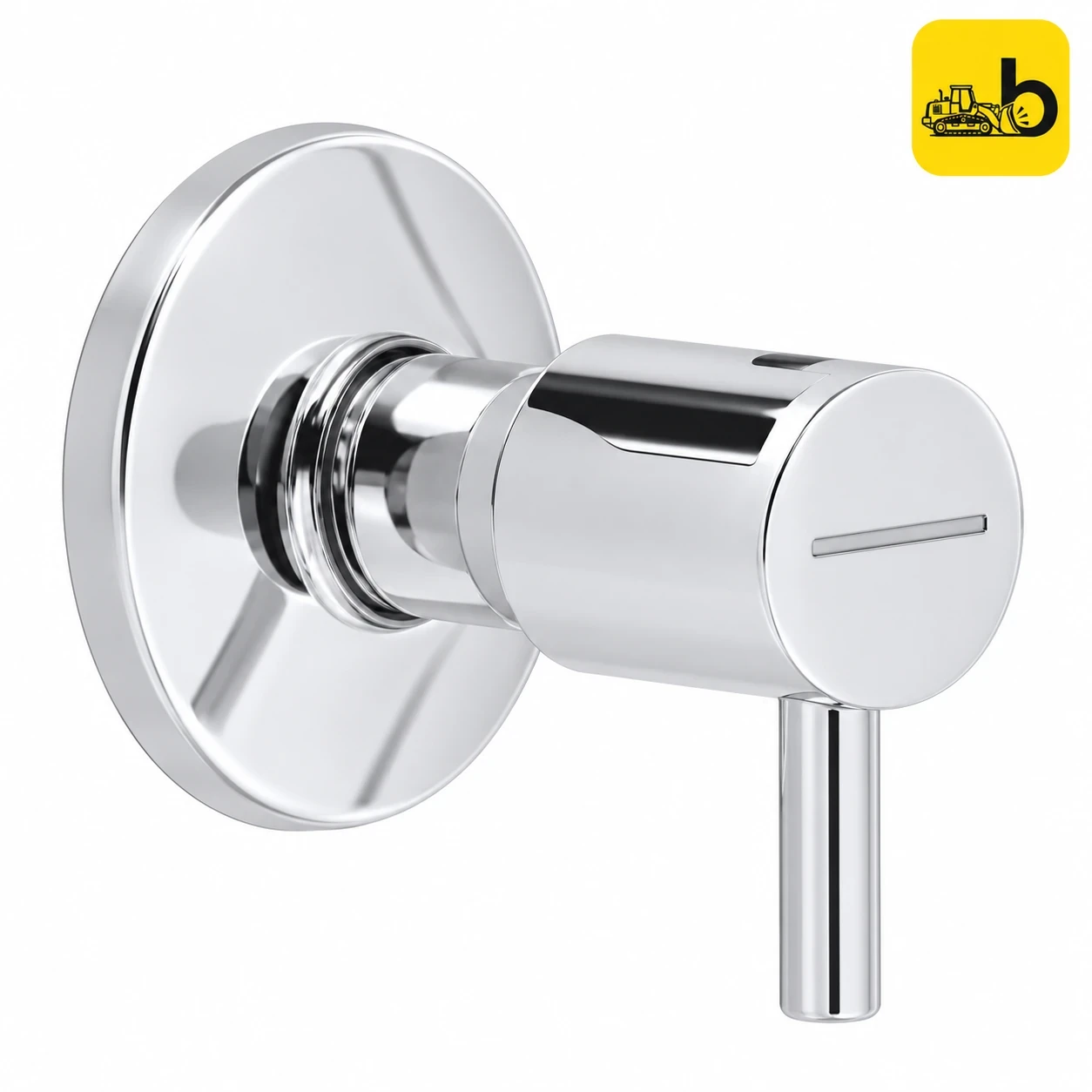 Johnson Bathware Ruby Concealed Stop Cock with Body 20mm - T2915C - Chrome