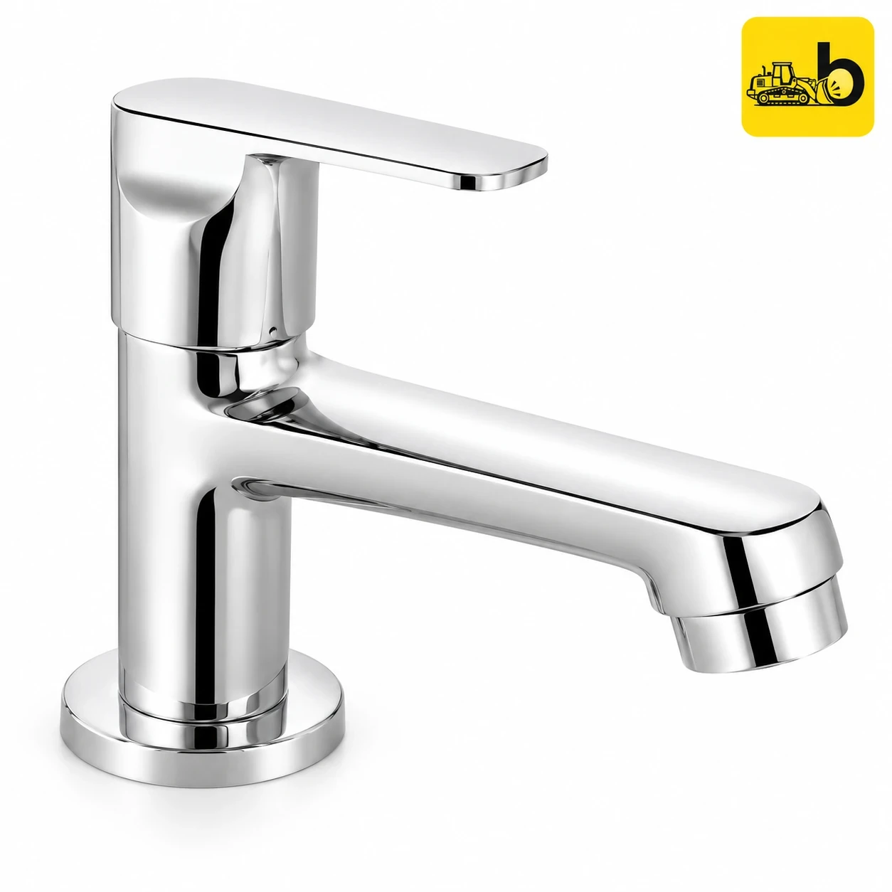 Johnson Bathware Canary Pillar Cock Long Neck - T8403CB - Chrome