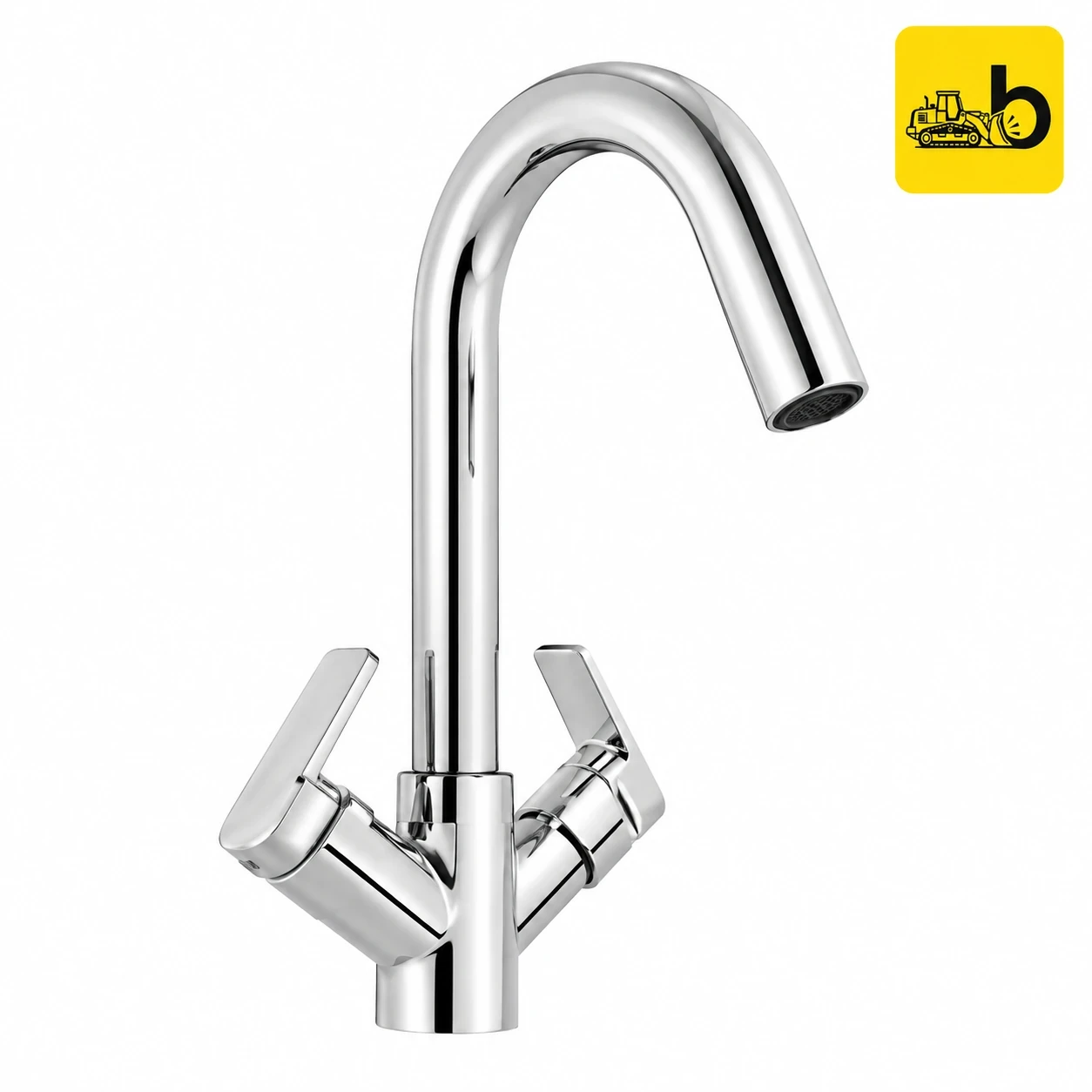 Johnson Bathware Canary Center Hole Basin Mixer - T8417CB - Chrome