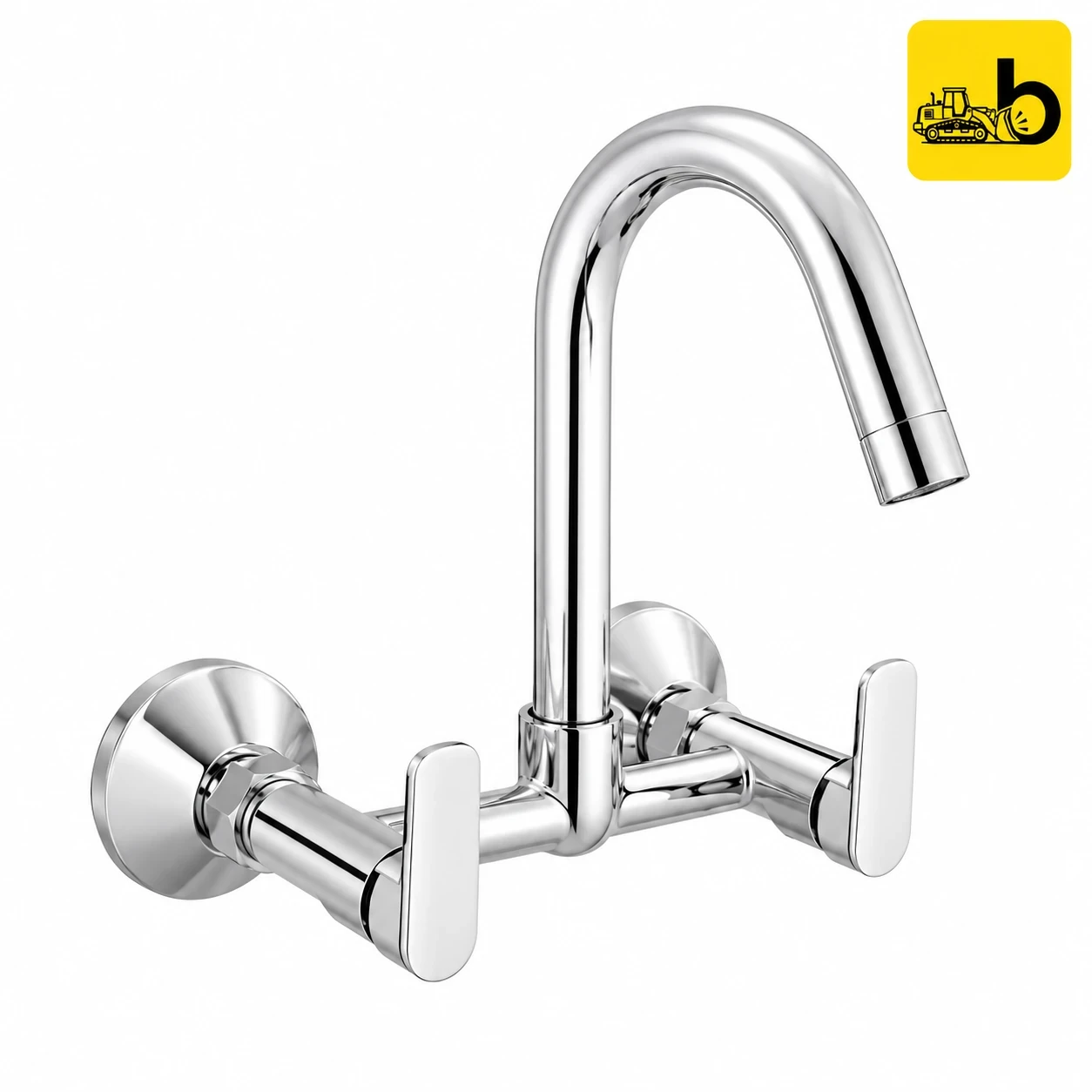 Johnson Bathware Canary Wall Mounted Sink Mixer - T8420CB - Chrome