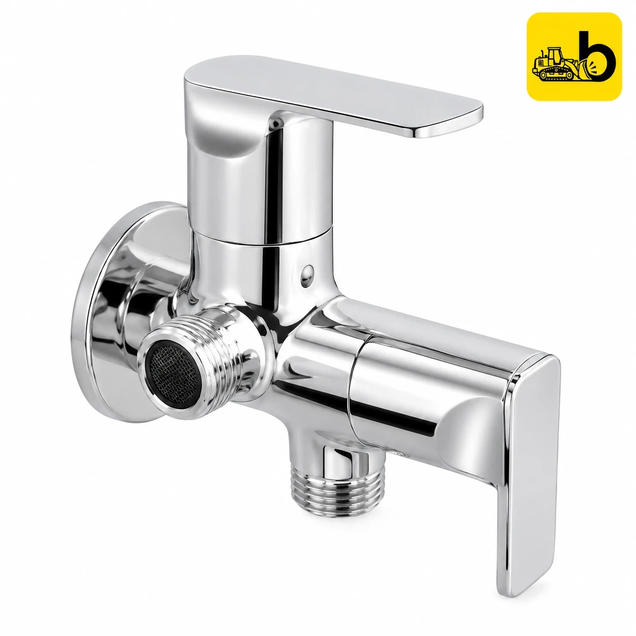 Johnson Bathware Canary 2 In 1 Angle Cock - T8412CB - Chrome