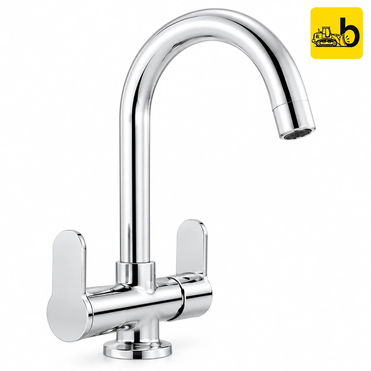 Johnson Bathware Alpha Center Hole Basin Mixer - T8917C - Chrome