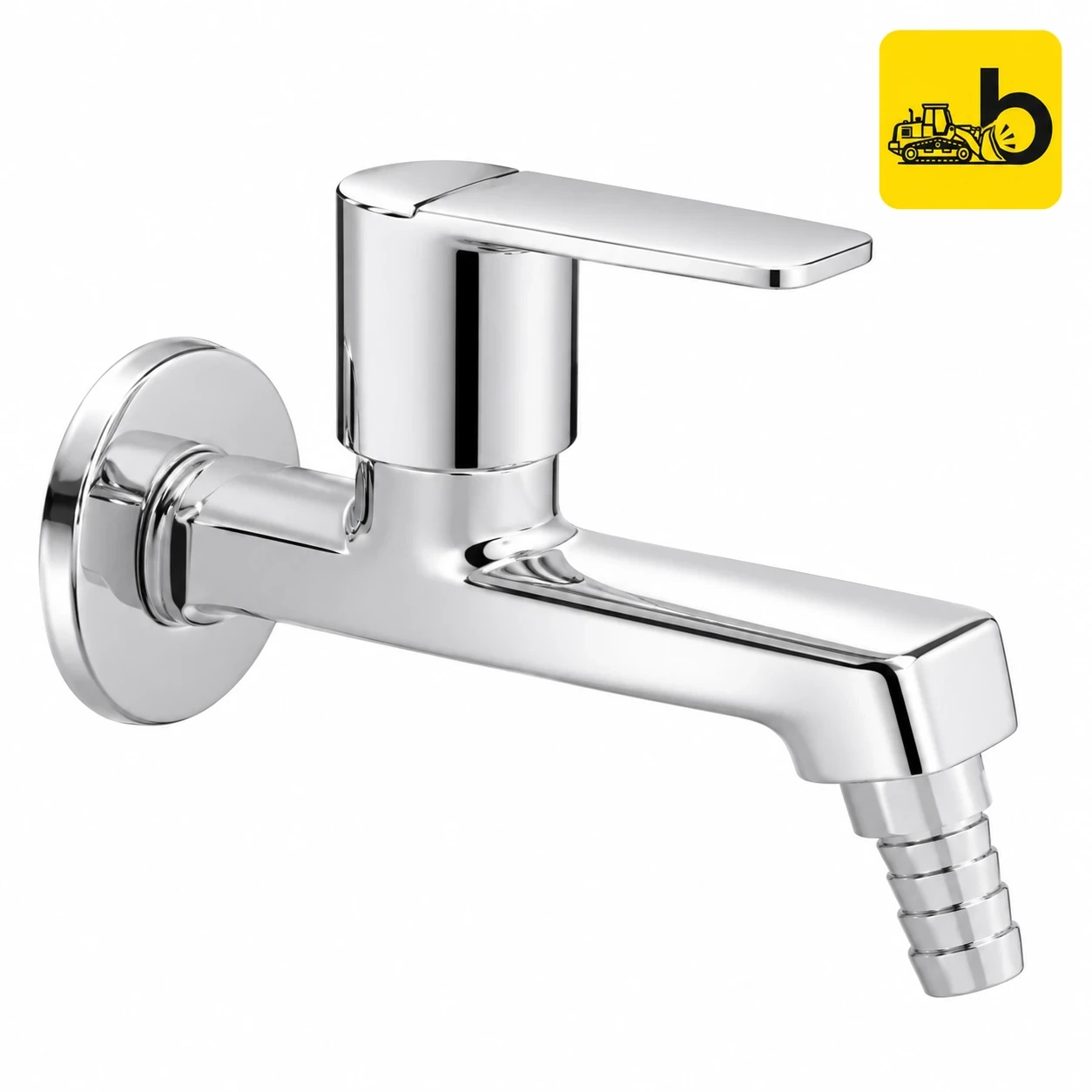 Johnson Bathware Alpha Bib Cock with Nozzle - T8909CB - Chrome