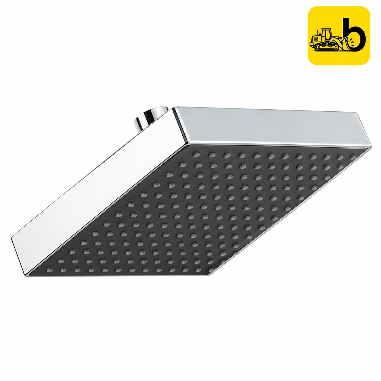 Johnson Bathware Rivo Square Overhead Shower Single ow 200mm - S3316AC - Chrome