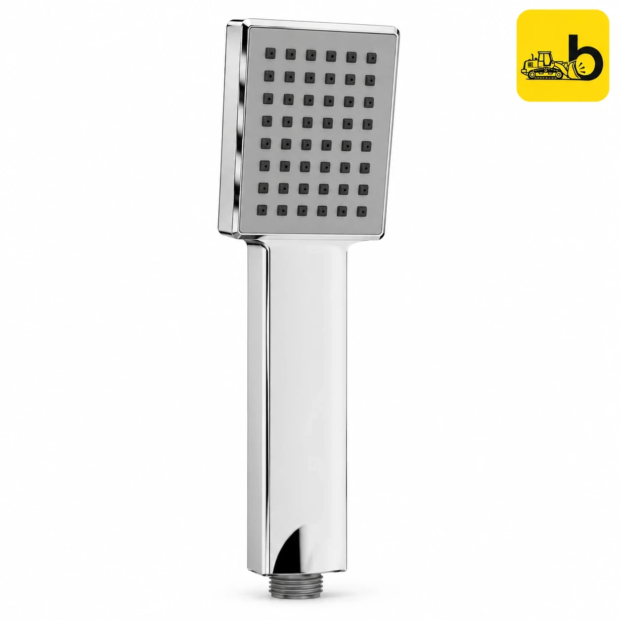 Johnson Bathware Rivo Square Handshower Single Flow 100mm - S3343AC - Chrome