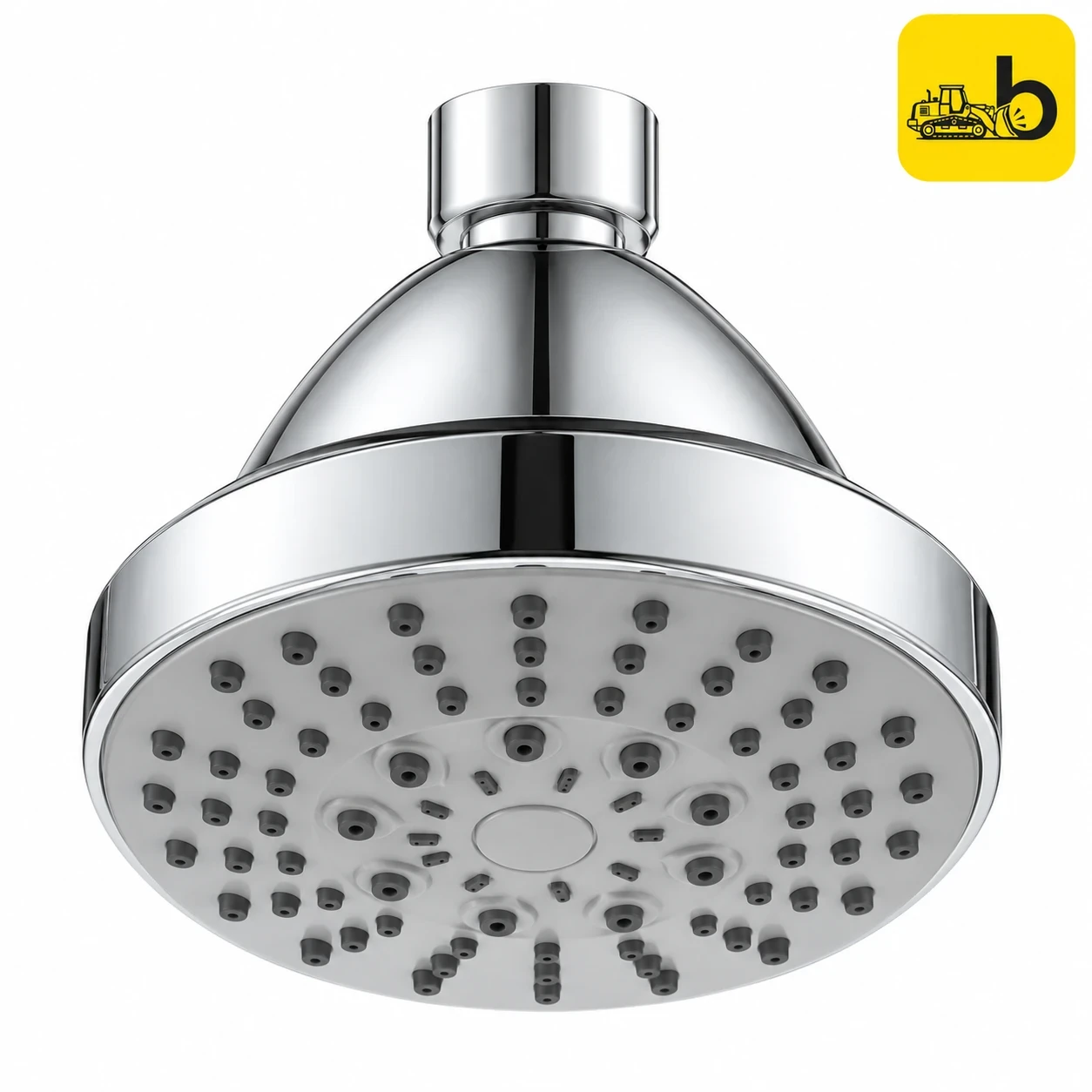 Johnson Bathware Optima Five Flow Overhead Shower 100mm - S1709C - Chrome