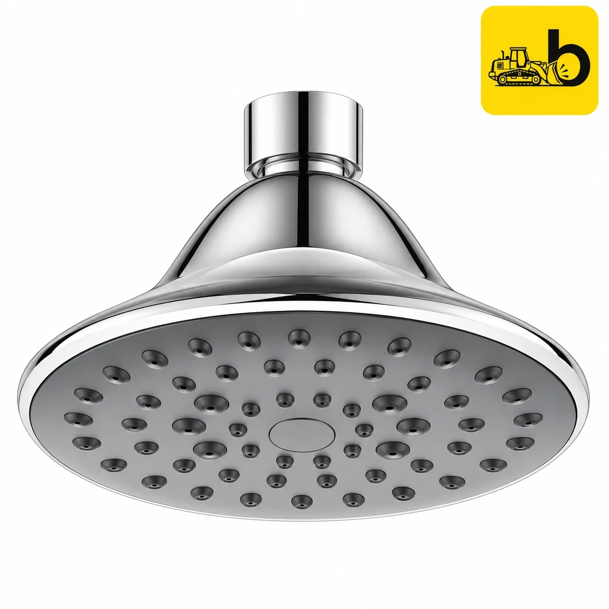 Johnson Bathware Optima Oval Three Flow Overhead Shower 100mm - S1707C - Chrome