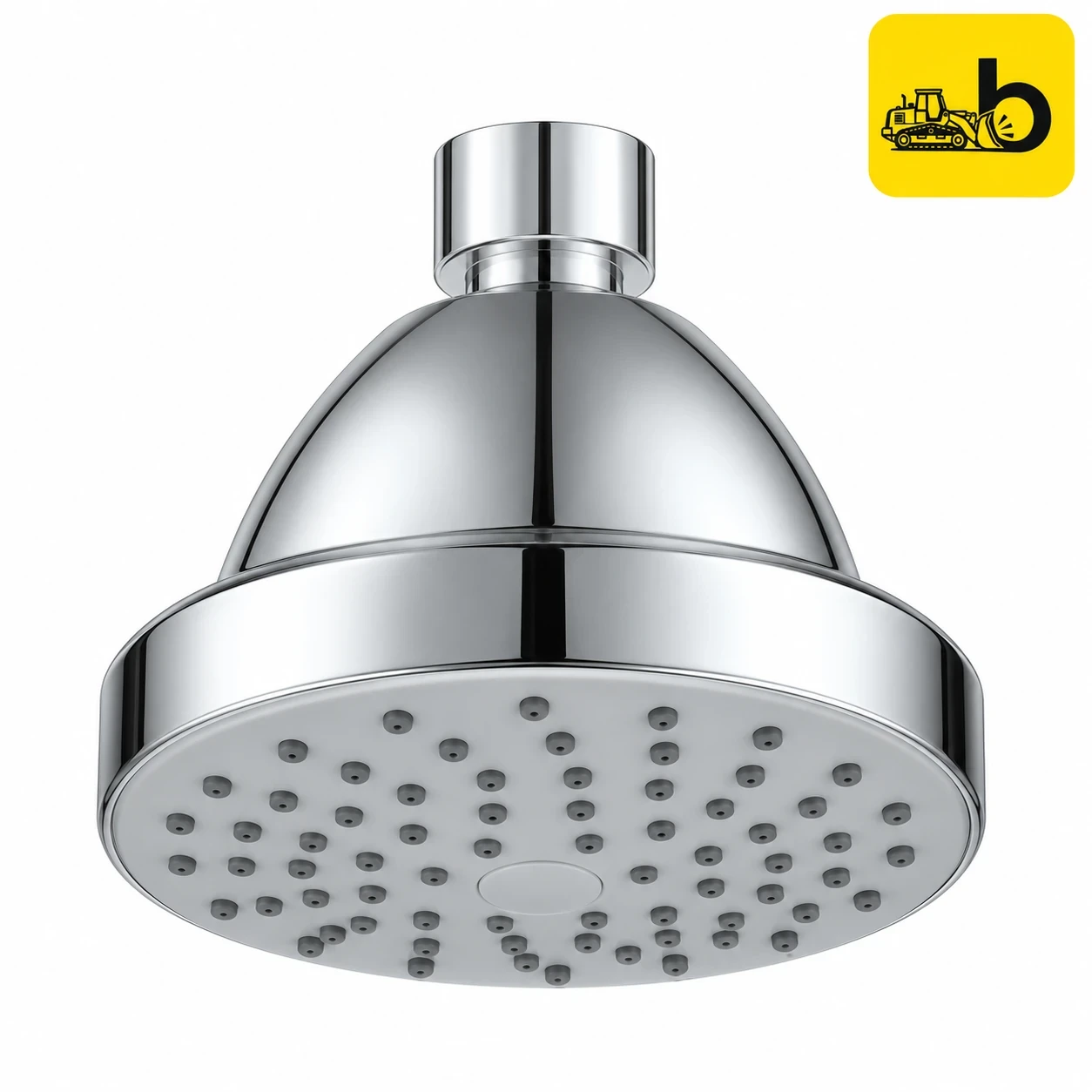 Johnson Bathware Optima Single Flow Overhead Shower 100mm - S1714C - Chrome