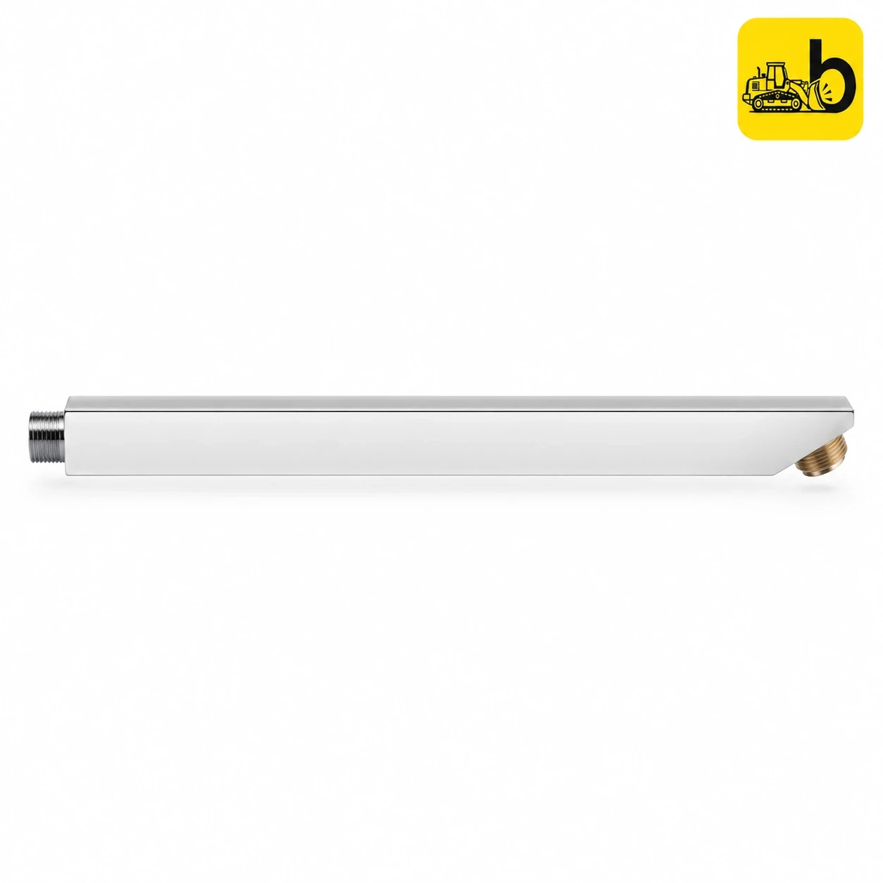 Johnson Bathware SS304 Square Shower Arm 600mm - T7069S4 - Chrome