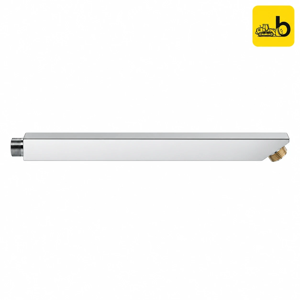Johnson Bathware SS304 Square Shower Arm 450mm - T7069S3 - Chrome