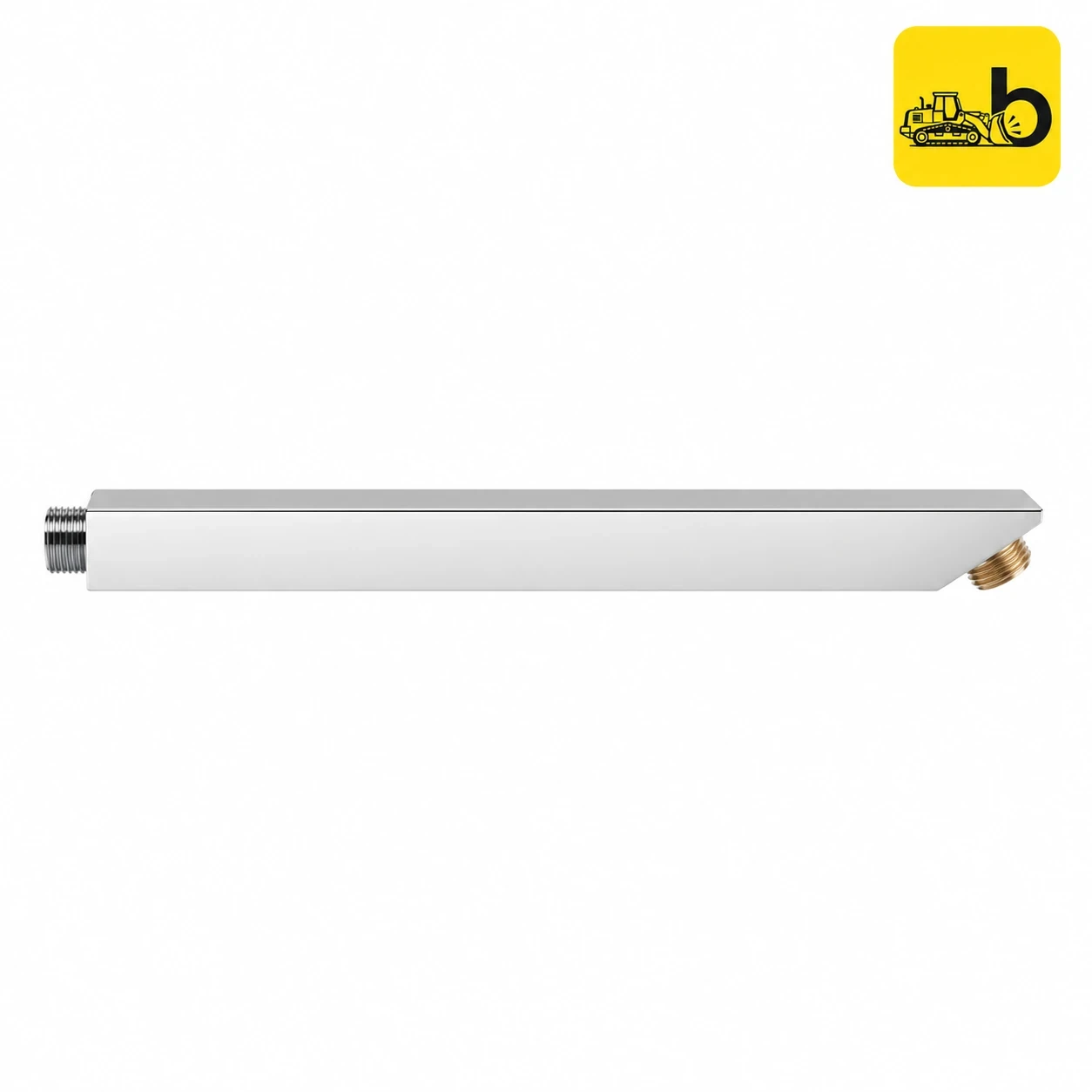 Johnson Bathware SS304 Square Shower Arm 380mm - T7069S2 - Chrome