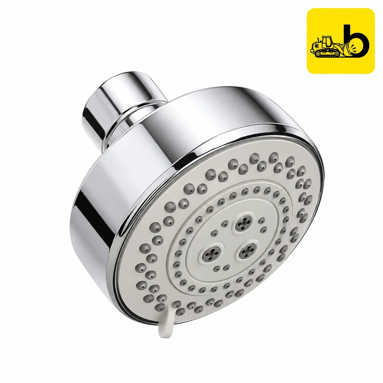 Johnson Bathware Regal 3 Flow Overhead Shower 100mm - S0407C - Chrome
