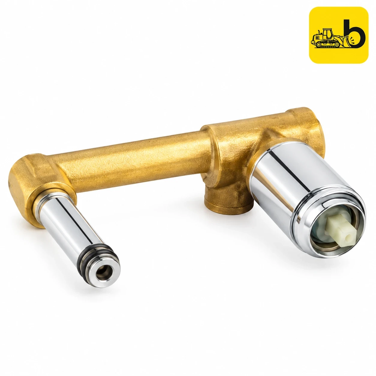 Johnson Bathware Concealed Wall Mounted Basin Mixer Body - T0067C - Brass
