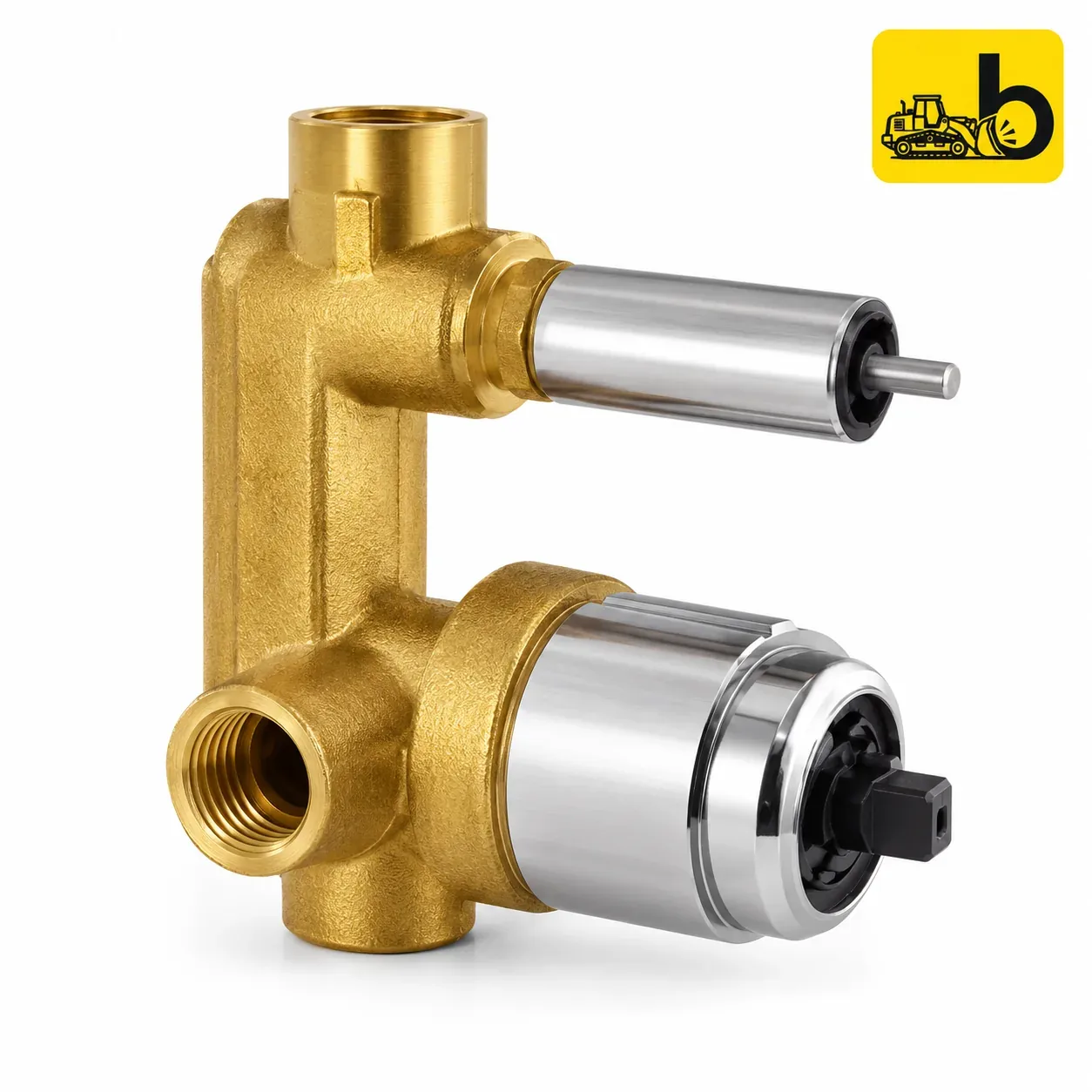 Johnson Bathware High Flow Single Lever Concealed Diverter Body - T0078AC - Brass