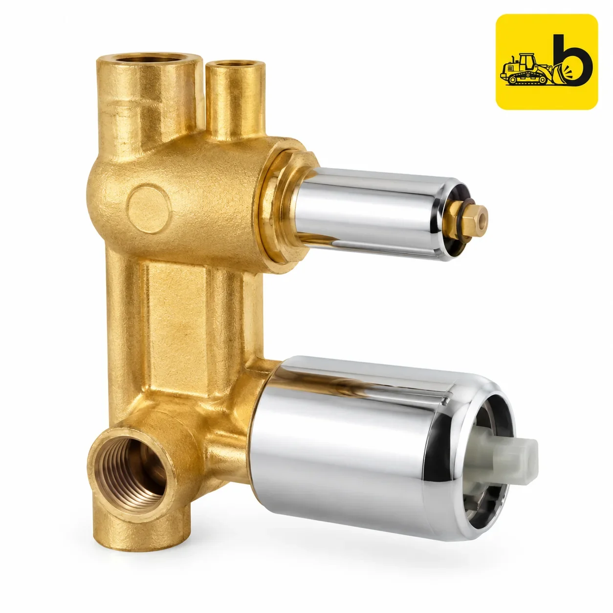 Johnson Bathware High Flow Single Lever Concealed Diverter Body - T0036C - Brass