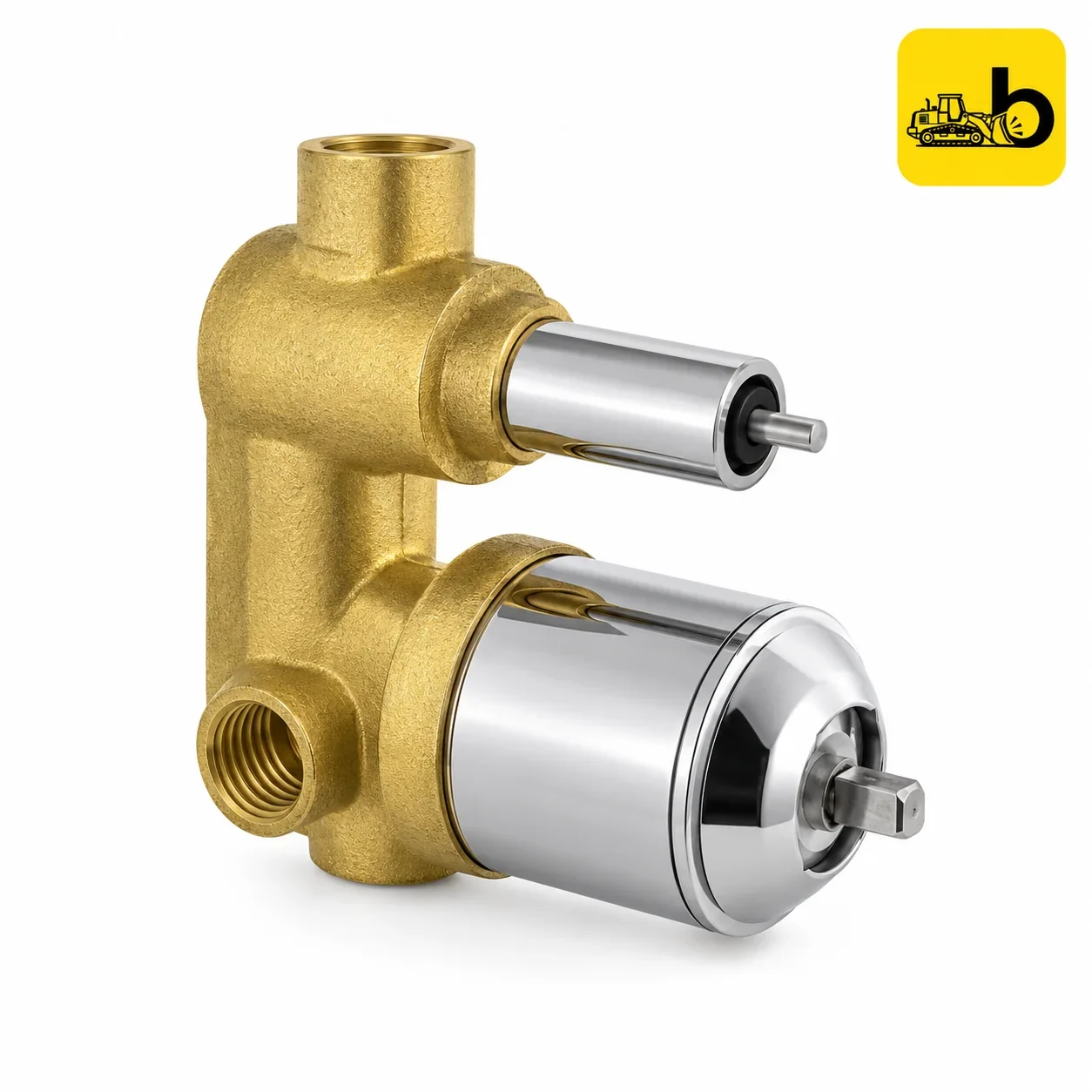 Johnson Bathware High Flow Single Lever Concealed Diverter Body - T0083AC - Brass