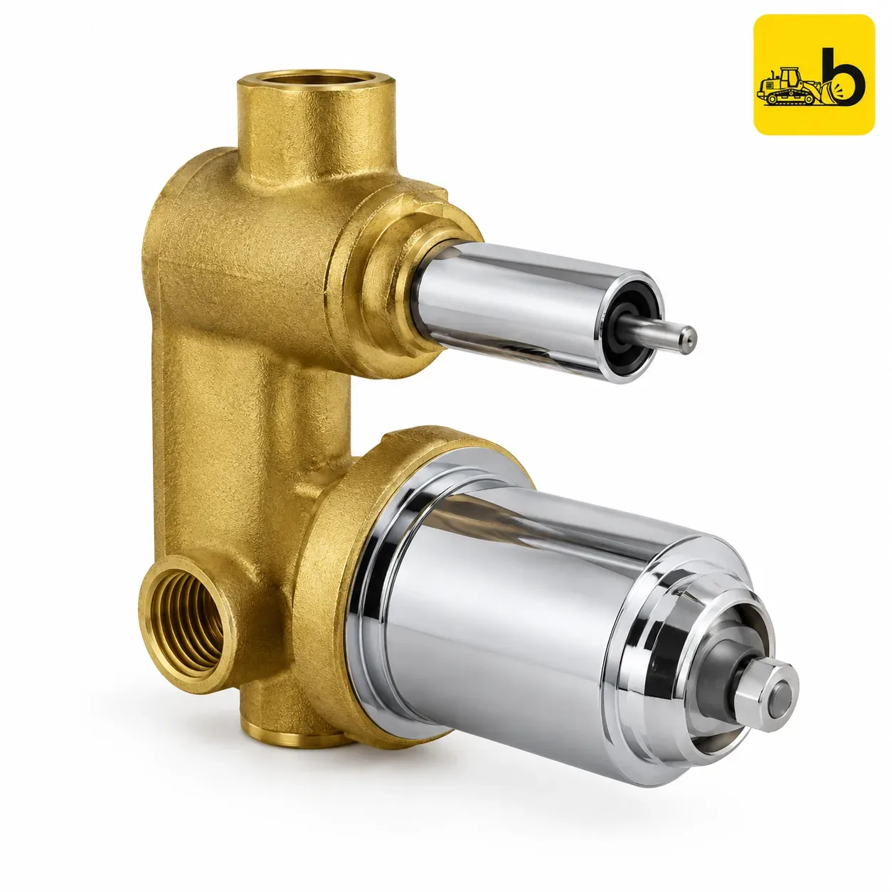 Johnson Bathware High Flow Single Lever Concealed Diverter Body - T0043AC - Brass