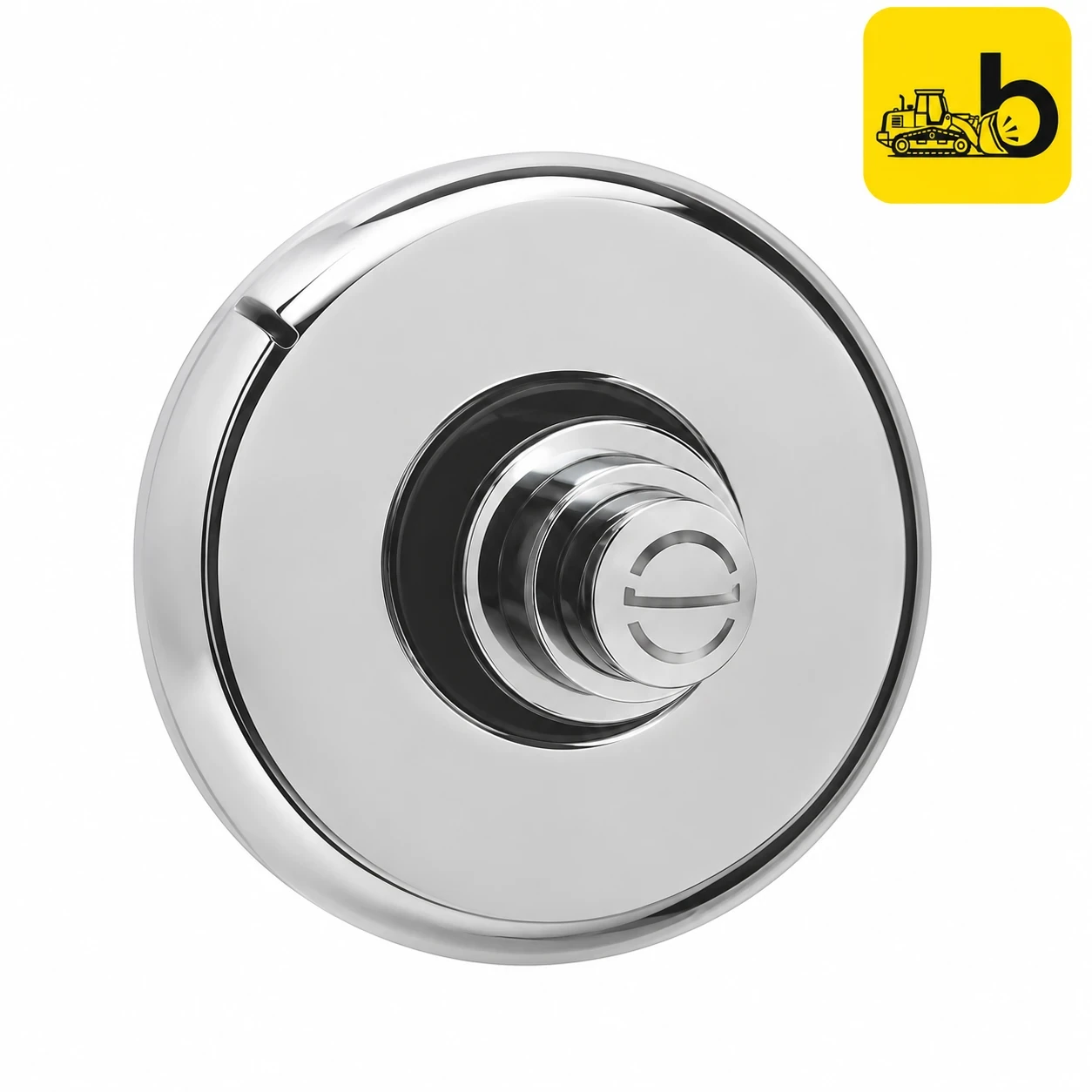 Johnson Bathware Cosmo Dual Flush Valve with Round Flange 32mm - T2372C - Chrome