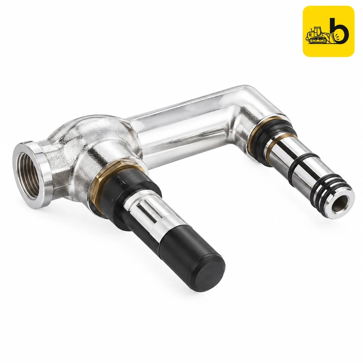 Johnson Bathware Concealed Body for Wall Mounted Cold Tap - T0068C - Brass