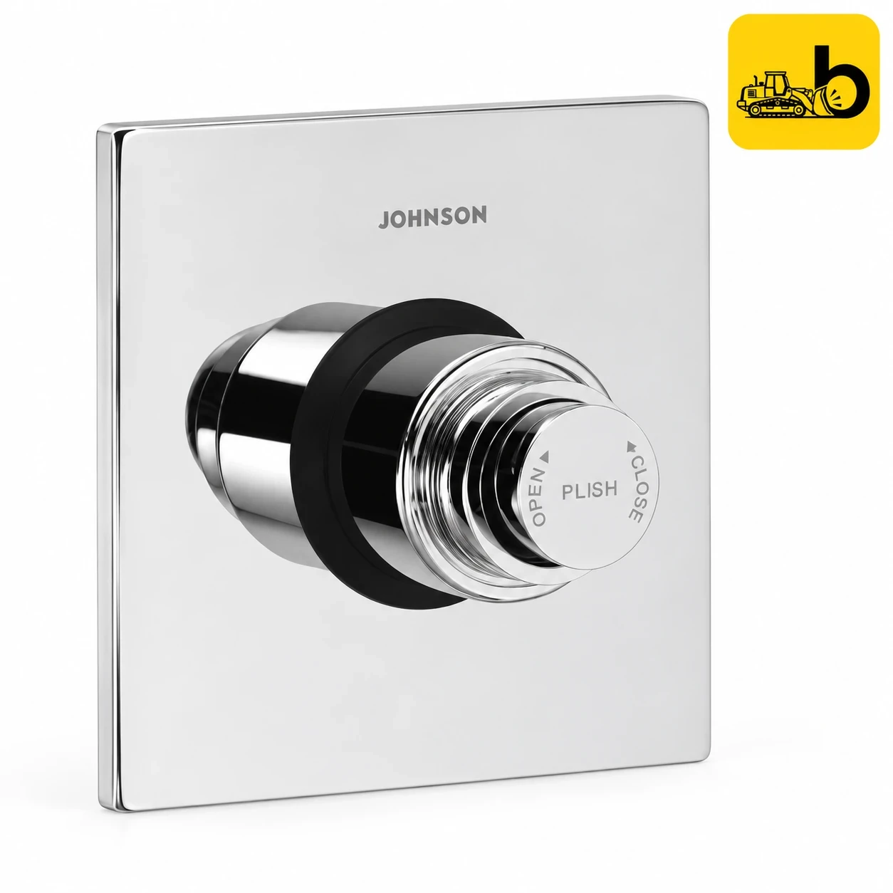 Johnson Bathware Cosmo Dual Flush Valve with Square Flange 40mm - T2376C - Chrome