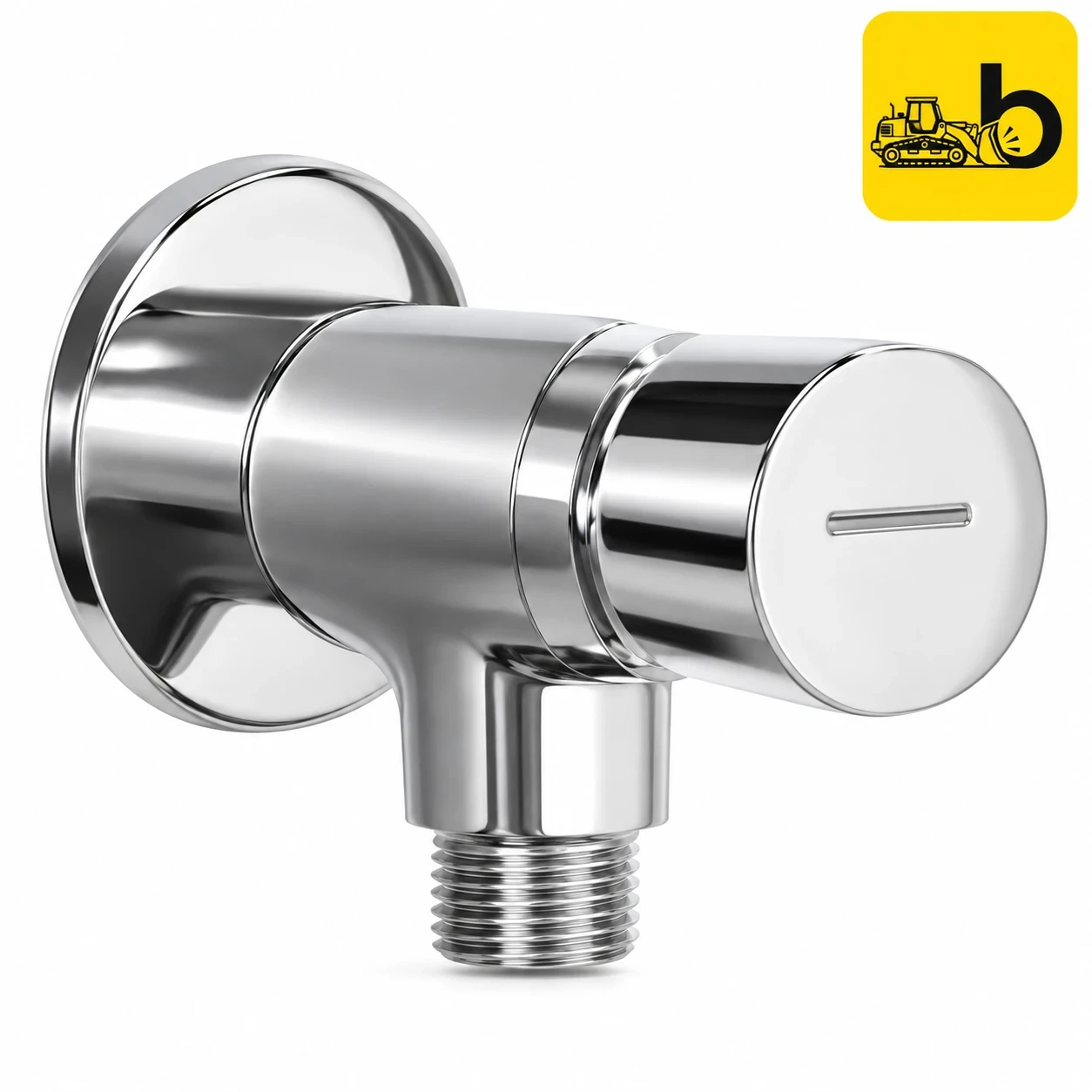 Johnson Bathware Pressmatic Angle Cock - T2010C - Chrome