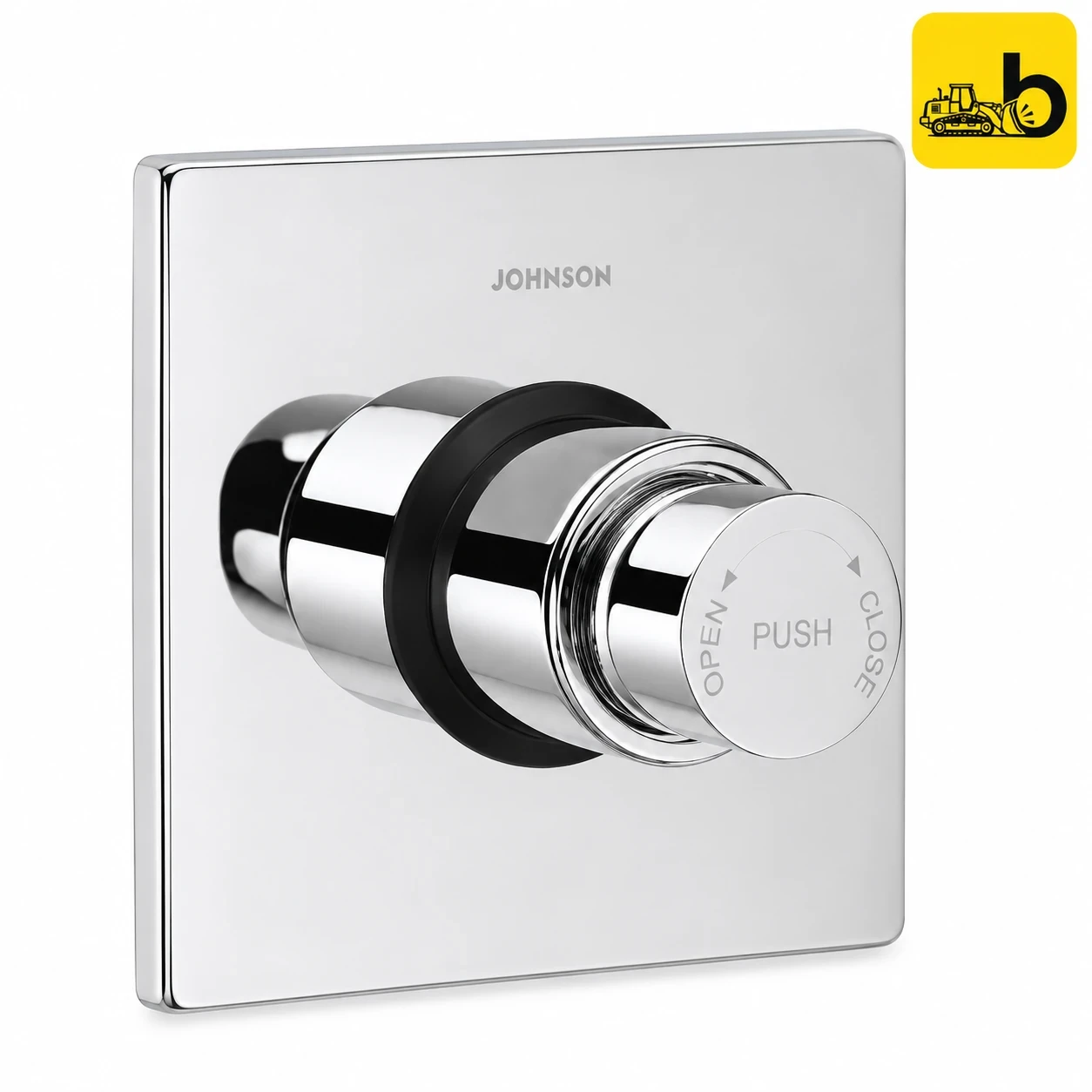 Johnson Bathware Cosmo Single Flush Valve with Square Flange 32mm - T2373C - Chrome