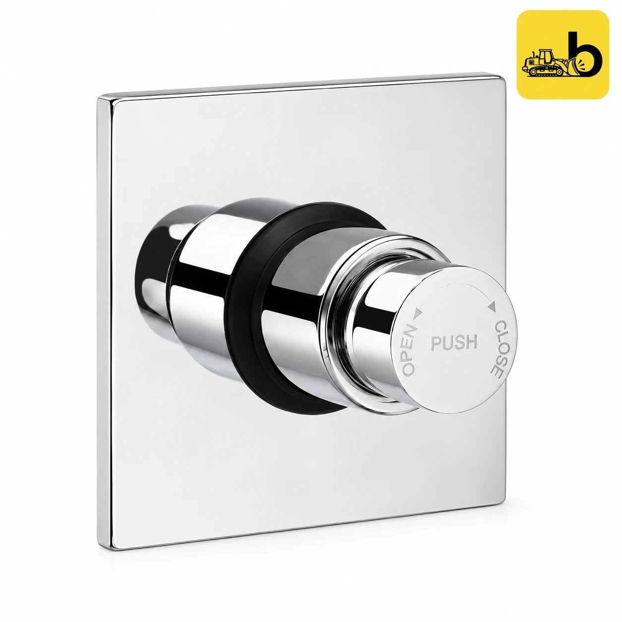 Johnson Bathware Cosmo Single Flush Valve with Square Flange 40mm - T2375C - Chrome