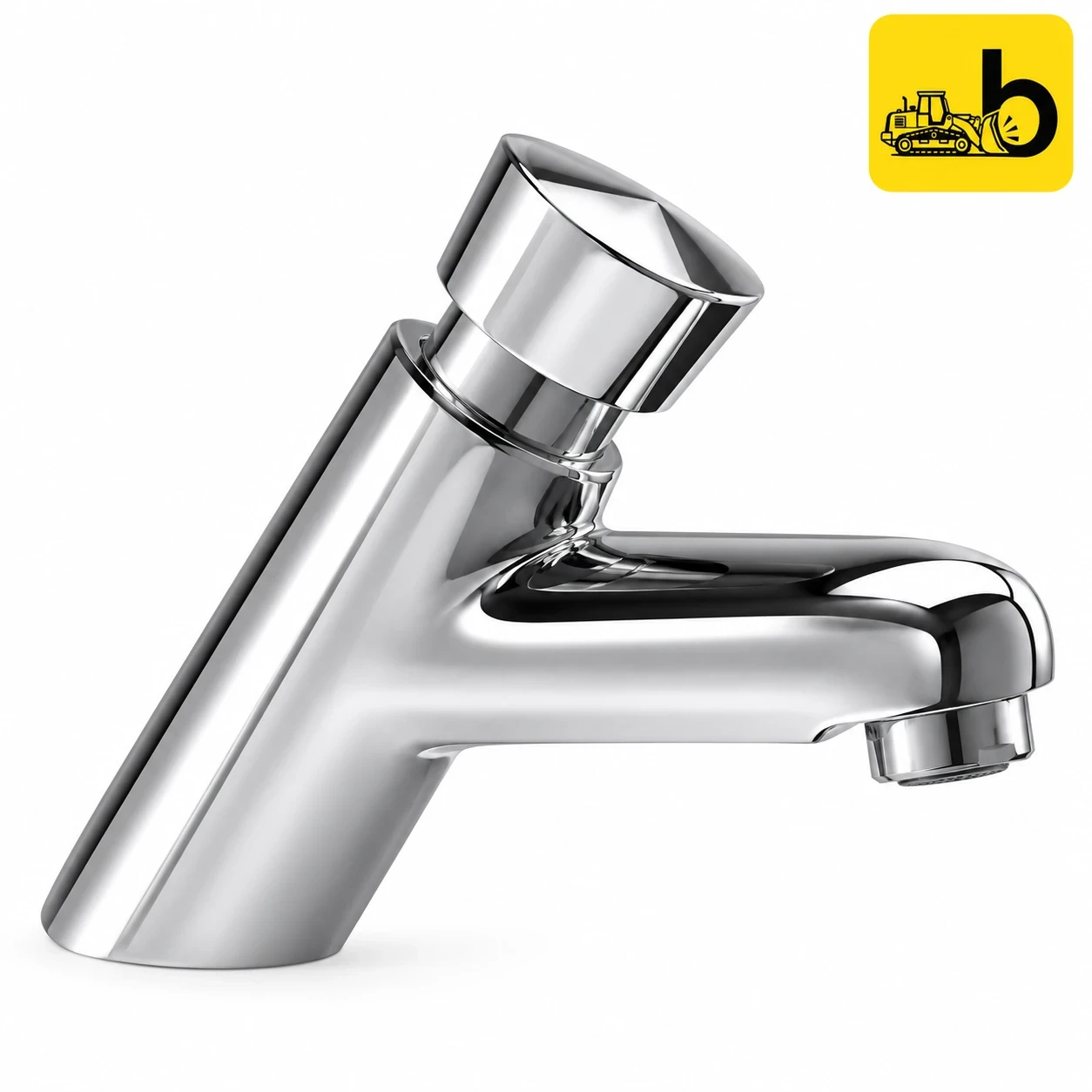 Johnson Bathware Pressmatic Pillar Cock - T2001C - Chrome