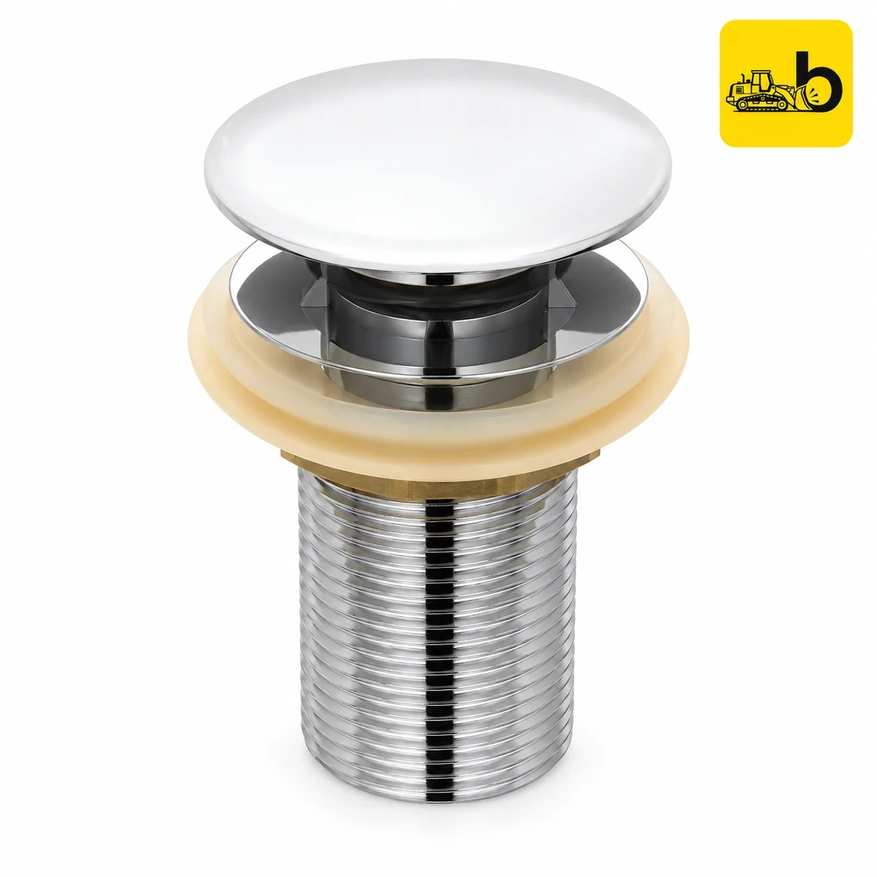 Johnson Bathware Forged Brass Pop-up Waste Ceramic Top - 85mm - T6962C - Chrome