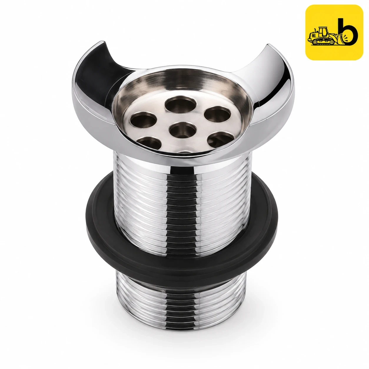 Johnson Bathware Waste Coupling - 85mm Full Thread - T0062C - Chrome