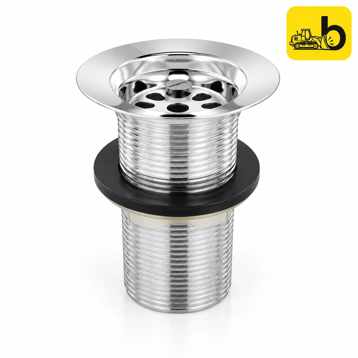 Johnson Bathware Waste Coupling (Full Threaded) SS - 85mm - CP003WCFS - Chrome